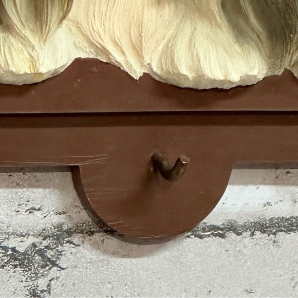 Doggie Decor Shih Tzu Wall Hanging Plaque Realistic Eyes Key Leash Note Holder - Picture 9 of 10